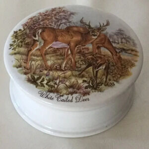 VINTAGE PATUM PEPERIUM THE GENTLEMAN'S RELISH POT - WHITE  TAILED DEER
